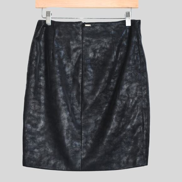 GUESS Faux Leather Mini Skirt Black Size M - Picture 2 of 7